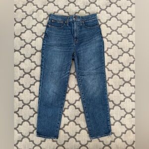 Madewell “Classic Straight” High Rise Ankle Jeans Size 29